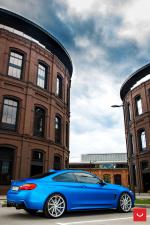 BMW 4-Series Matte Blue on Vossen Wheels (CVT) 2017 года